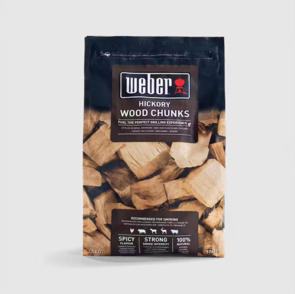 Weber Hickory Wood Chunks – 1.5kg