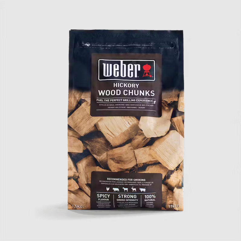 Weber Hickory Wood Chunks 1.5KG - Weber Barbecue Accessories and Essentials