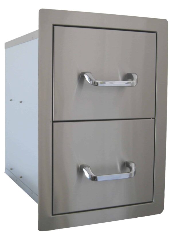 BeefEater Built in Stainless Steel Double Drawer