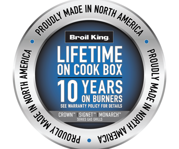 broil king 10 years warranty stamp- The Outdoor Scene- Ireland Retailer