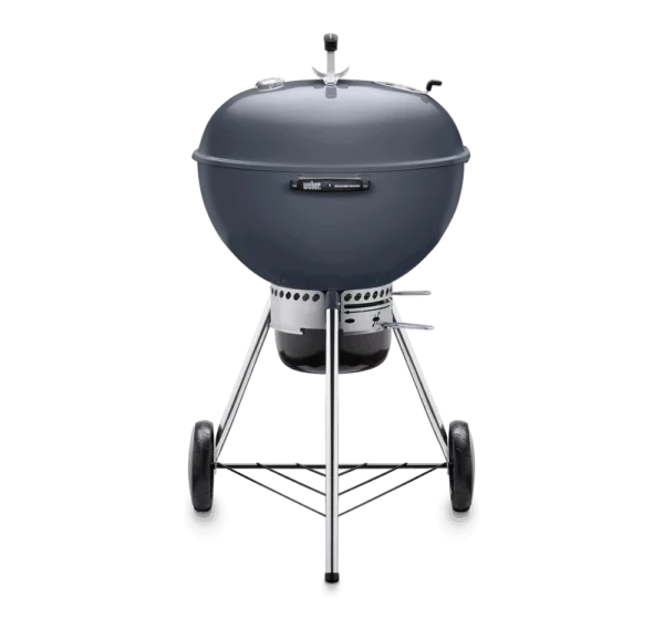 Weber BBQ Master Touch Charcoal BBQ 57cm Slate Blue + FREE Brush & Sponge Cleaner