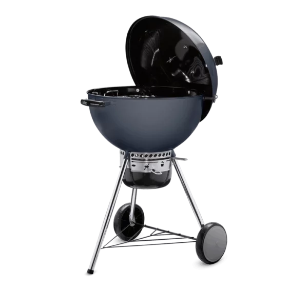 Weber BBQ Master Touch Charcoal BBQ 57cm Slate Blue + FREE Brush & Sponge Cleaner