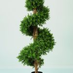 Artificial Boxwood Spiral Topiary Plant