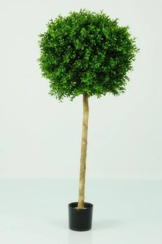 4 Foot Boxwood Ball on Stem - Artificial Plants and Planters