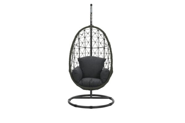 Panama Egg Chair – Rope Moss Green – Hanging Rope Garden Chair