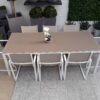 Lisbon 8 Seat Dining Set Charcoal Chair - Outdoor Furniture For Sale Dublin Ireland