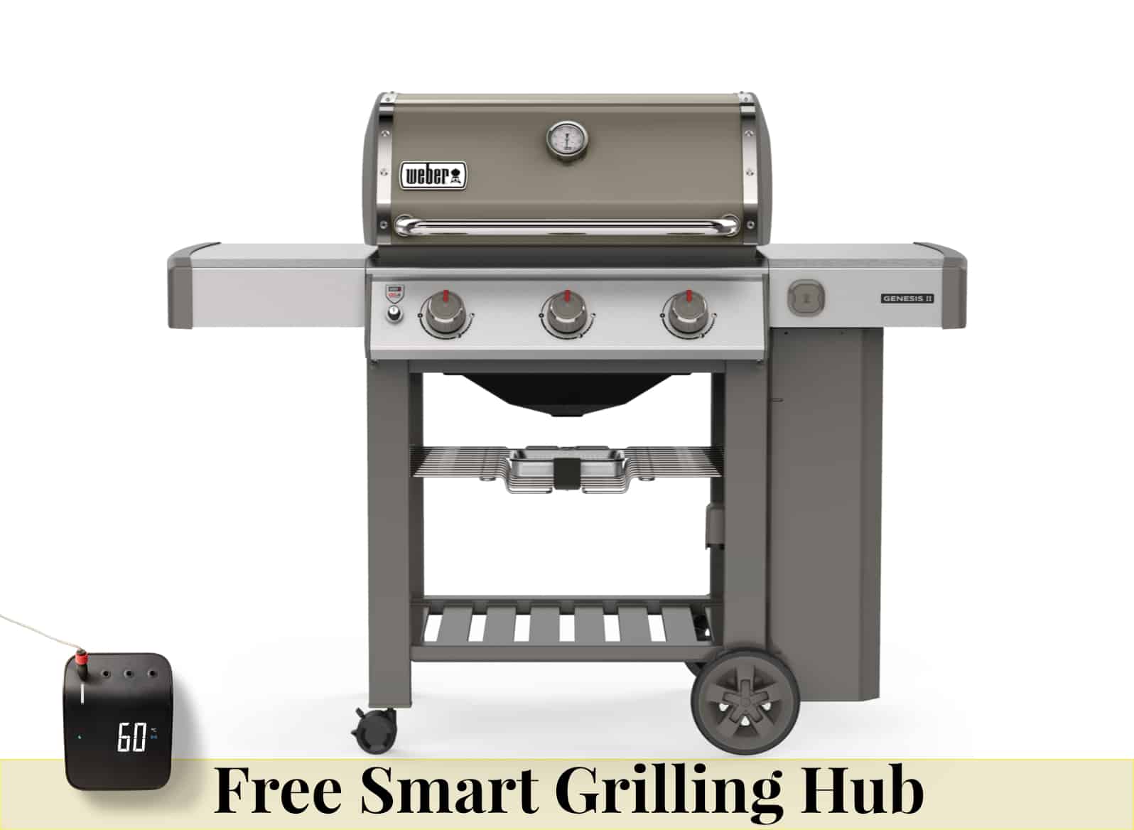 WEBER Genesis II E310 GBS Smoke Grey er Gas Barbecues BBQs