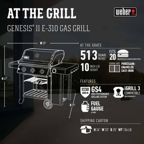 Weber Genesis E310 Gas Grill Features