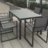 Lisbon 6 Seat Dining Set Charcoal4 - Outdoor Furniture For Sale Dublin Ireland