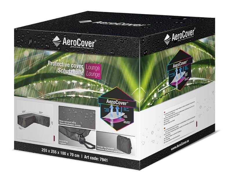 AeroCover Garden L-Shaped Sofa Set Furniture Cover 255 x 255cm