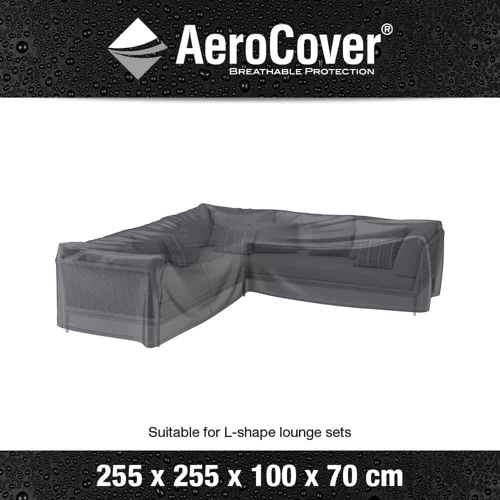 AeroCover Garden L-Shaped Sofa Set Furniture Cover 255 x 255cm