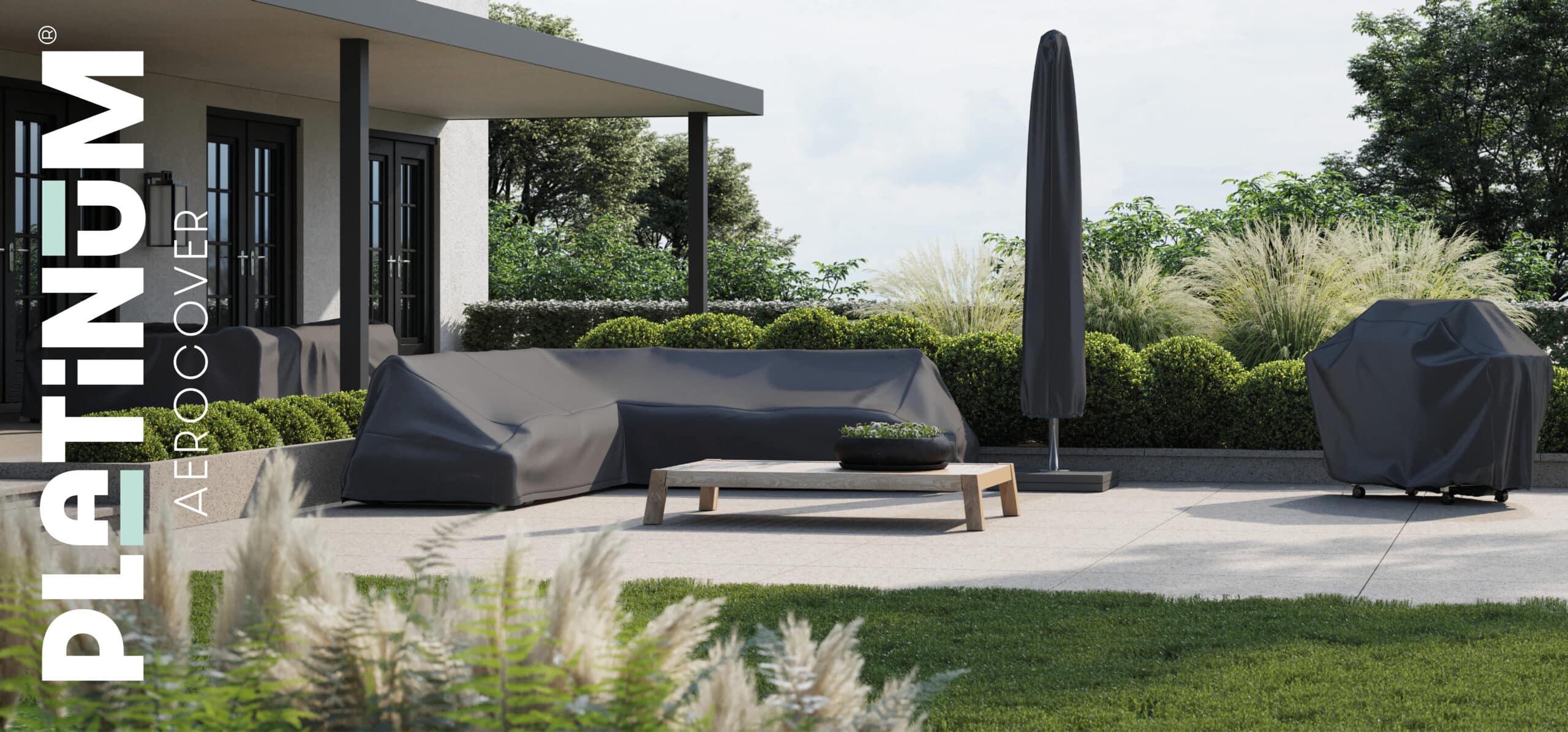 Platinum AeroCover Lounge cover L 330x255x100xH70 Right