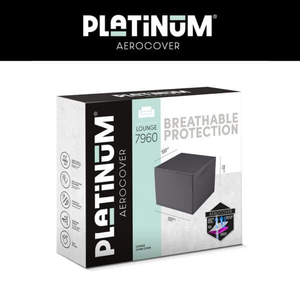 Platinum Lounge Chair Cover 100x100xH70