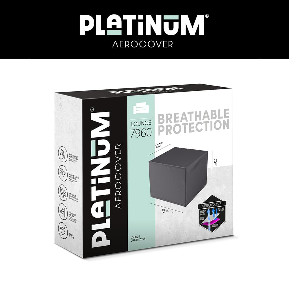 Platinum Lounge Chair Cover 100x100xH70
