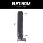 Platinum AeroCover Free-Arm Parasol Cover H250x55/60