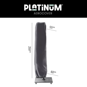 Platinum AeroCover Free-Arm Parasol Cover H250x55/60