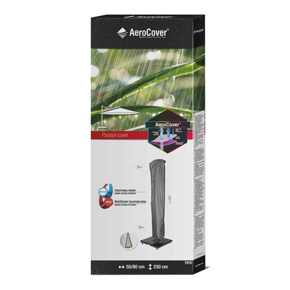 AeroCover Free-Arm Garden Parasol Cover