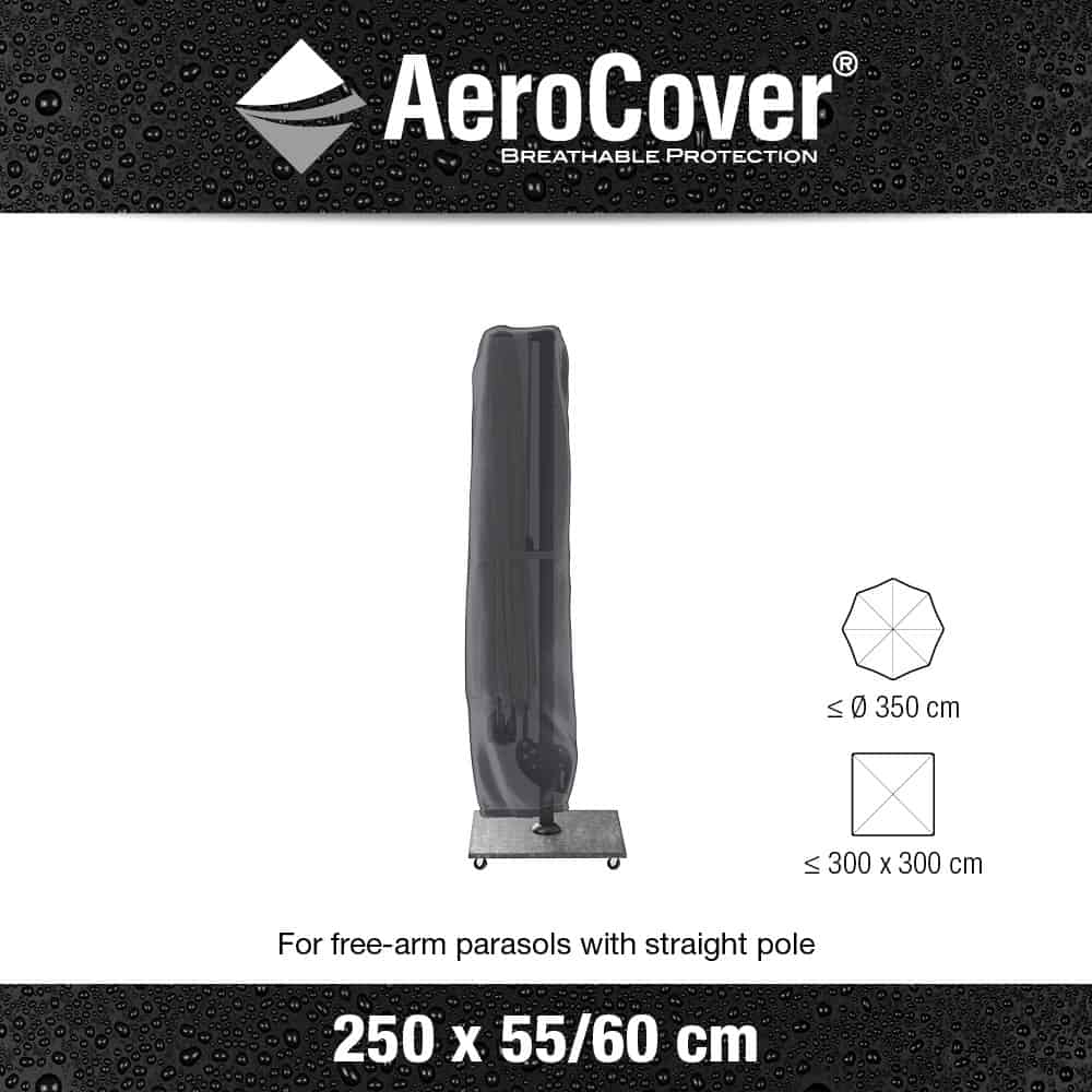 AeroCover Free-Arm Garden Parasol Cover 250cm