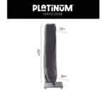 Platinum AeroCover Free-Arm Parasol Cover H250x55/60