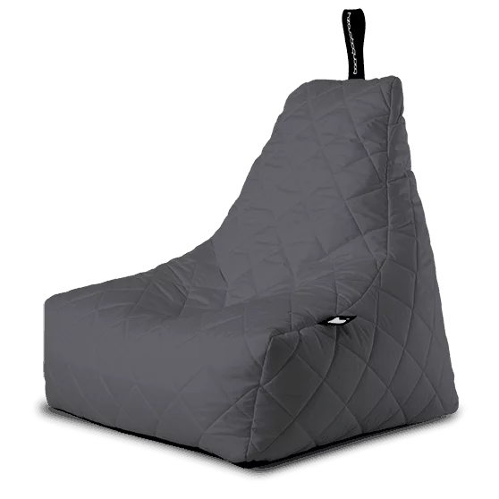 Extreme Lounging Quilted Bean Bag Grey