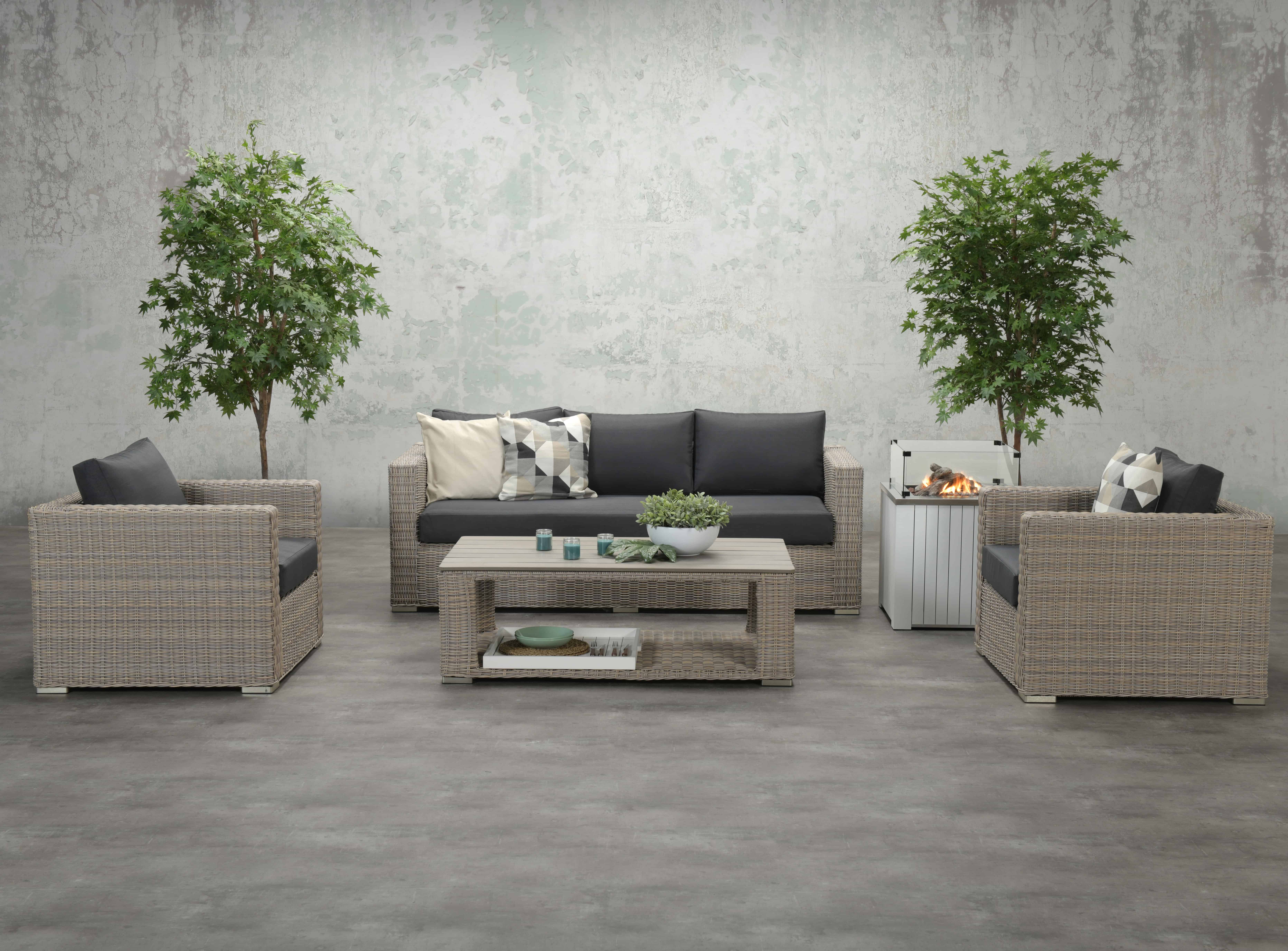 Valencia Outdoor Sofa With Two Arm Chairs Garden Furniture Sets And Lounging Rattan Barbecues Ie Valencia Outdoor Sofa With Two Arm, Valencia Outdoor Furniture