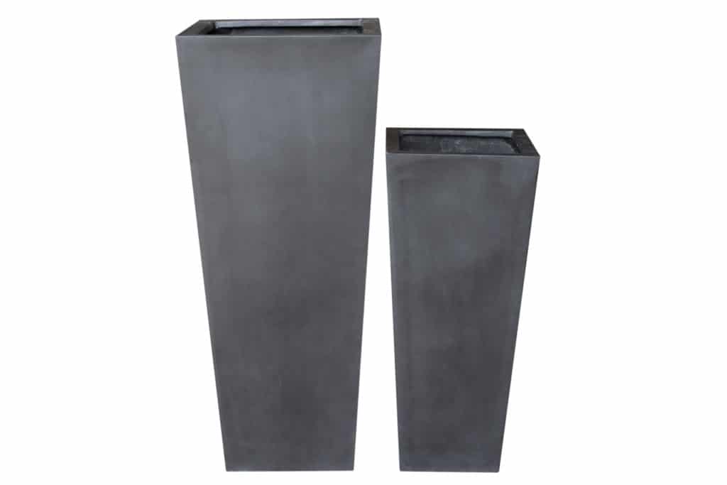 London Tapered Black Fiberstone Planter - Garden Planters For Sale Dublin Ireland