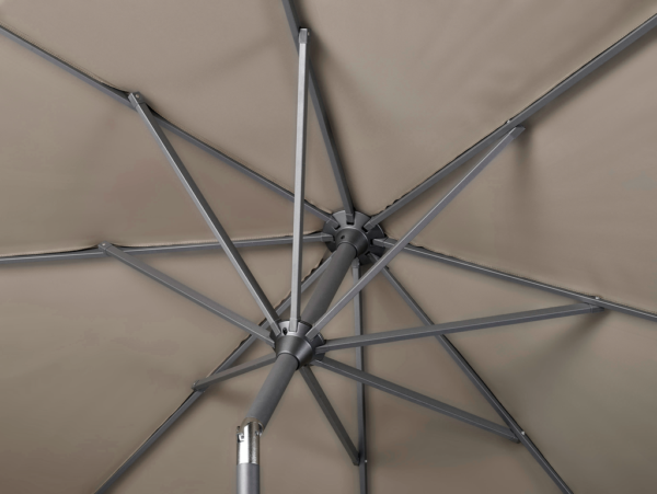 Riva 2.5m Round Parasol Anthracite