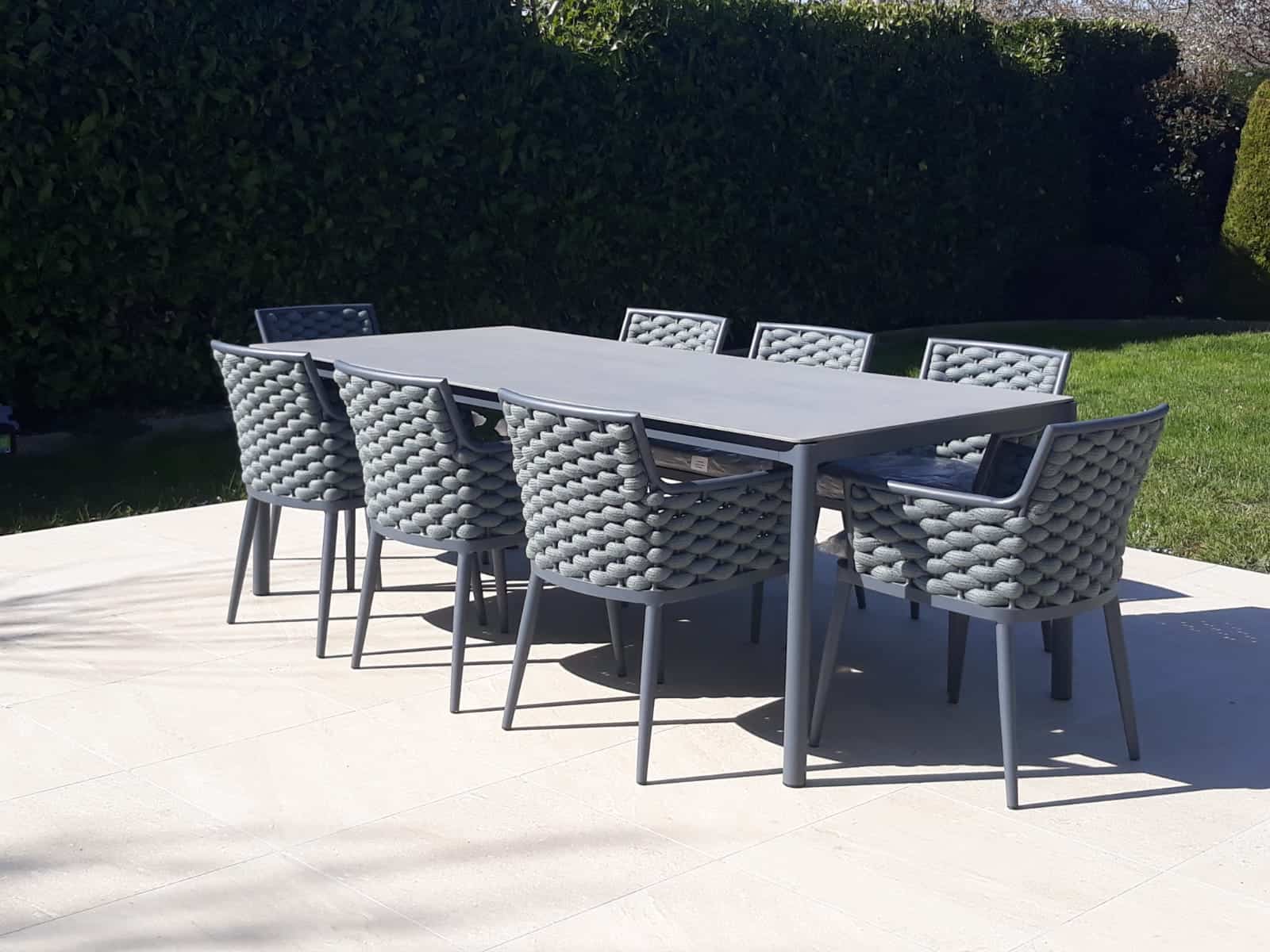 Leon 8 Seat Dining Set Garden Furniture Garden Furniture Dining