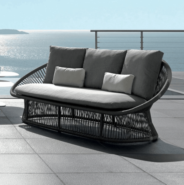 Spade Aluminum Round Rope Outdoor Furniture Collection