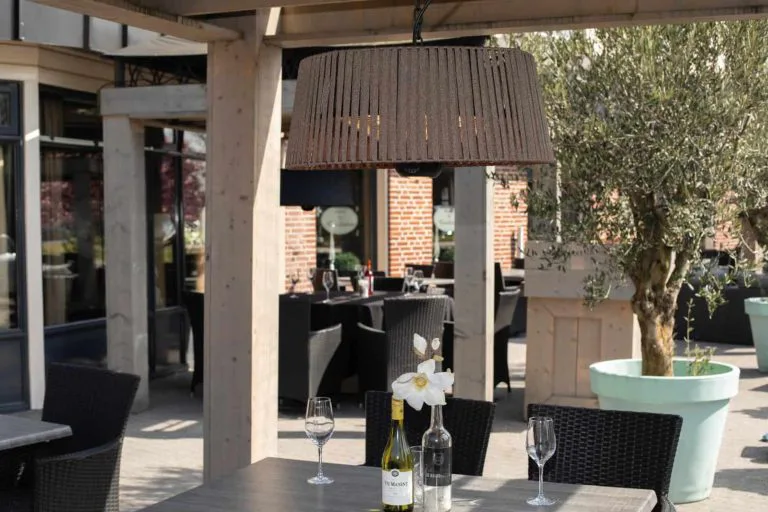 Artix Hanging Brown Electric Heater - Outdoor Heaters For Sale Dublin Ireland