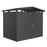 Panorama Biohort Storage Shed Metallic dark grey