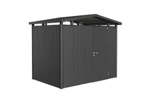 Panorama Biohort Storage Shed Metallic dark grey