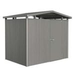 Panorama Biohort Storage Shed Metallic quartz grey