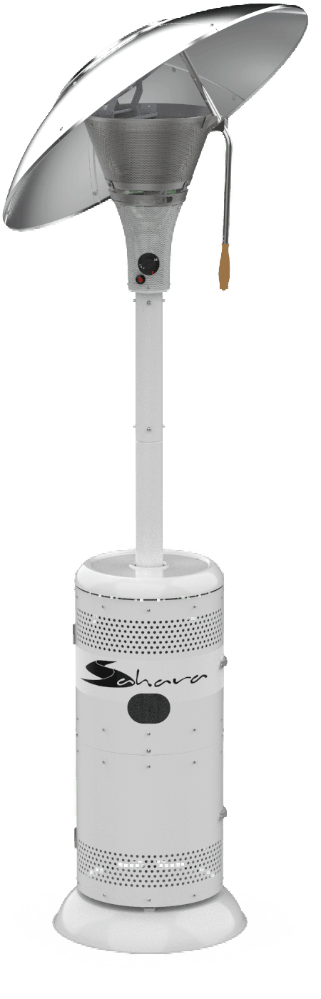 Sahara X15 Heat Focus 15kw Patio Heater White Gas Patio Heaters