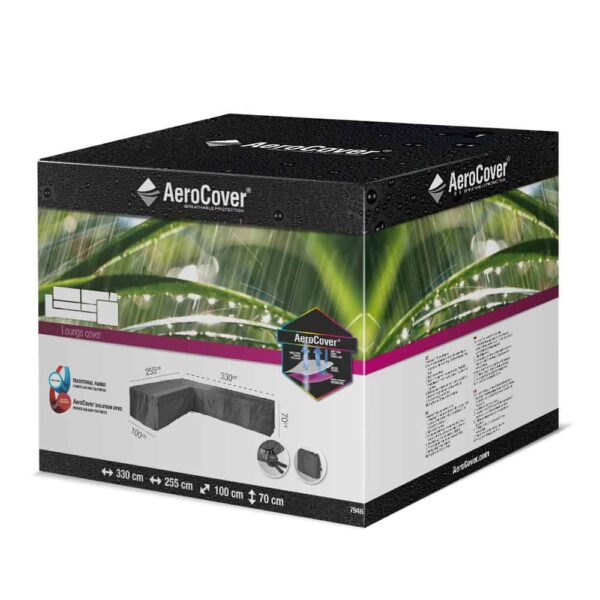 AeroCover Garden Furniture Cover L-Shape Right 330x255x100xH70
