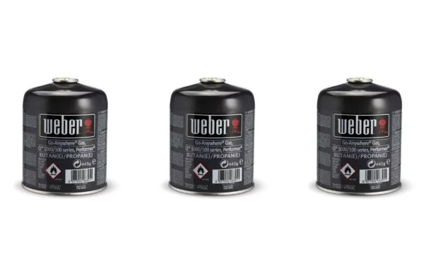Weber Disposable Gas Canister Three Pack