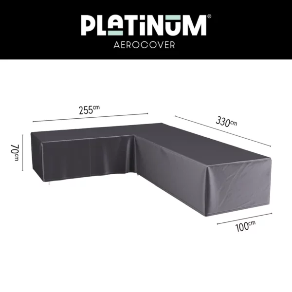 Platinum AeroCover Lounge cover L 330x255x100xH70 Left