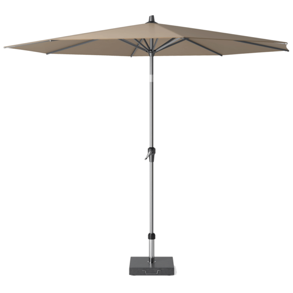 Riva 3m Round Parasol Taupe Canopy/Anthracite Frame