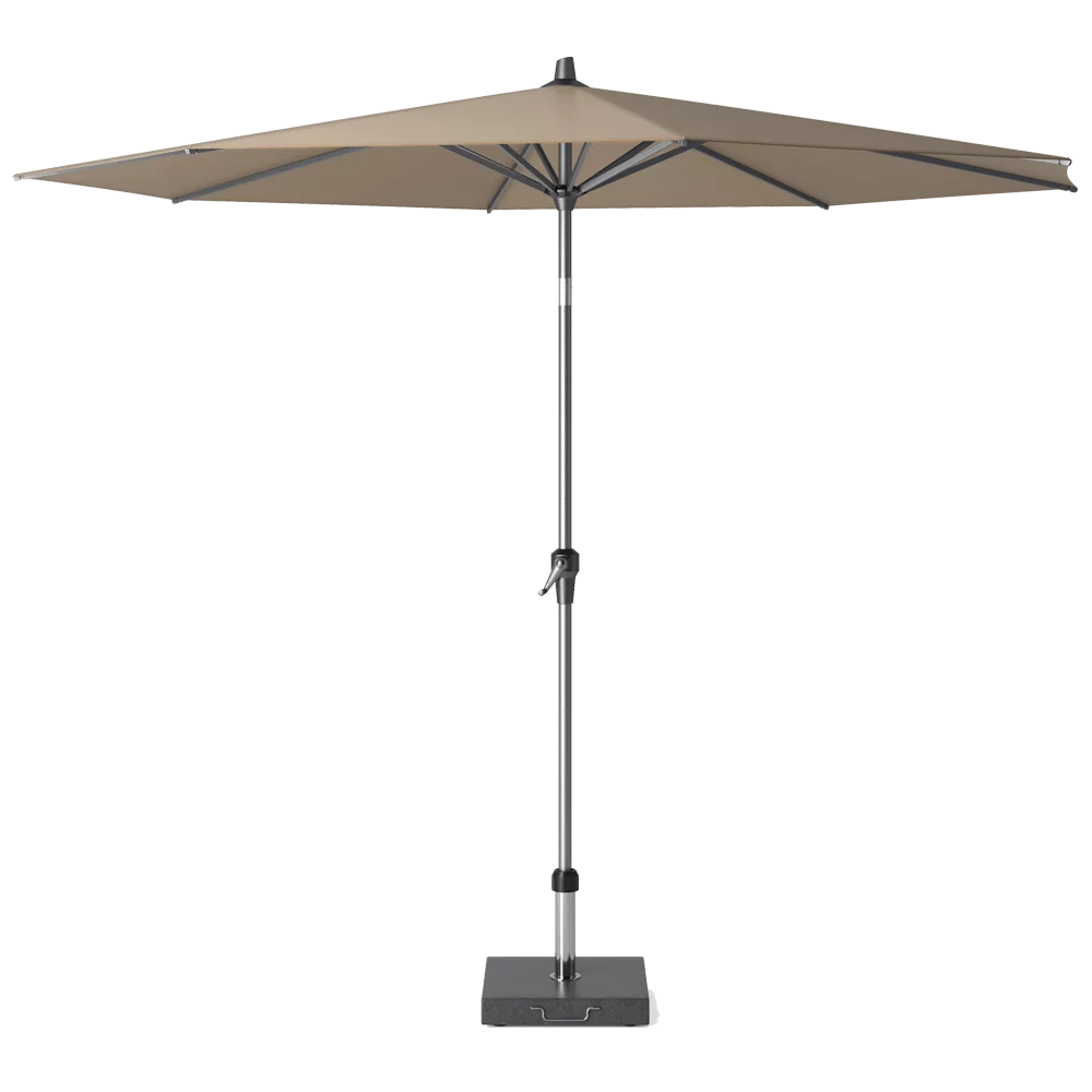 Riva 3m Round Parasol Taupe Canopy/Anthracite Frame