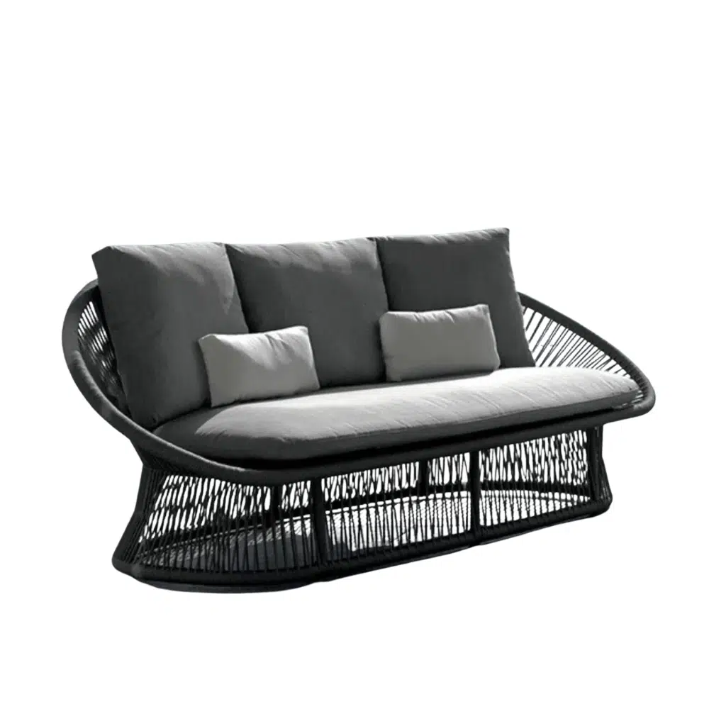 Spade Alu Round Rope Collection_Two Seater Sofa_Garden Furniture For Sale Dublin Ireland