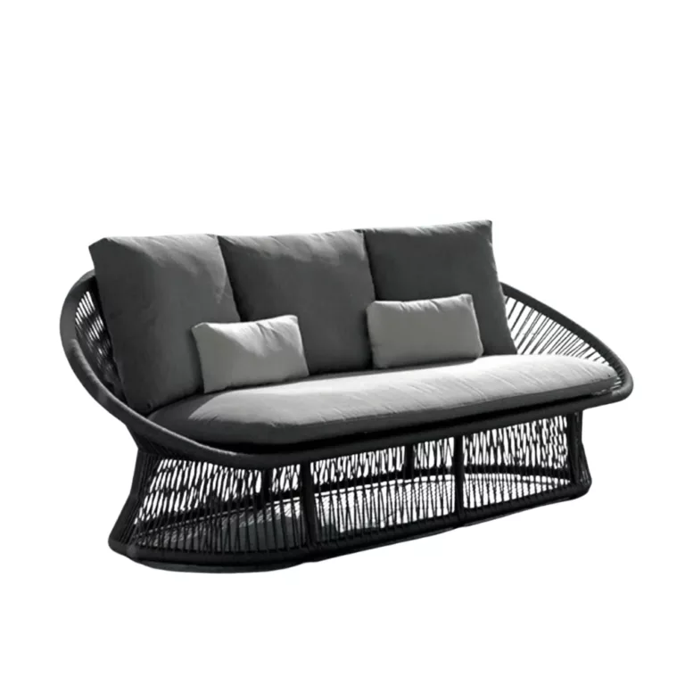 Spade Alu Round Rope Collection_Two Seater Sofa_Garden Furniture For Sale Dublin Ireland