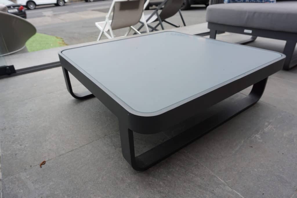 Verona Set Square Table Charcoal - foggy grey