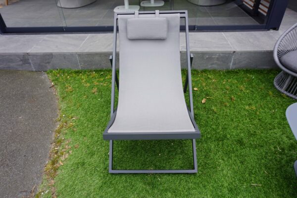 Xanthus Sling Deck Chair – Charcoal Frame