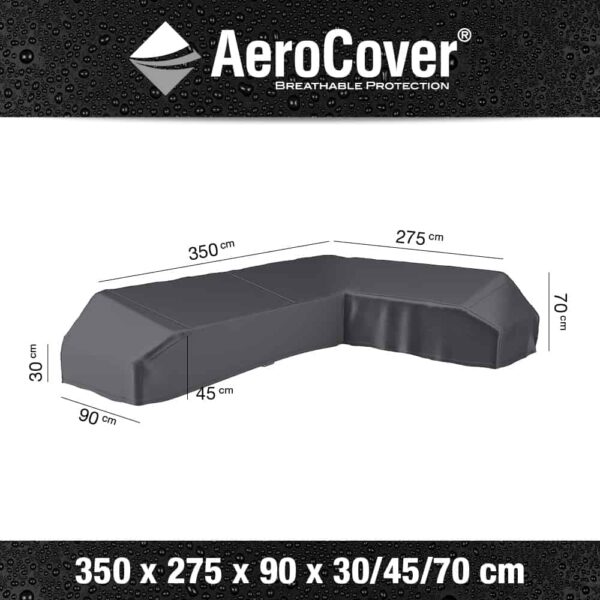 AeroCover – Lounge Furniture Cover L-Shape Large 350x275x90x30cm