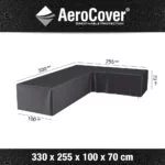 AeroCover Garden Furniture Cover L-Shape Right 330x255x100xH70