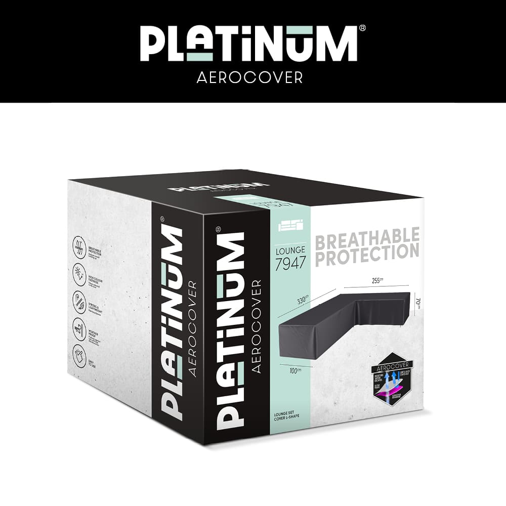Platinum AeroCover Lounge cover L 330x255x100xH70 Right