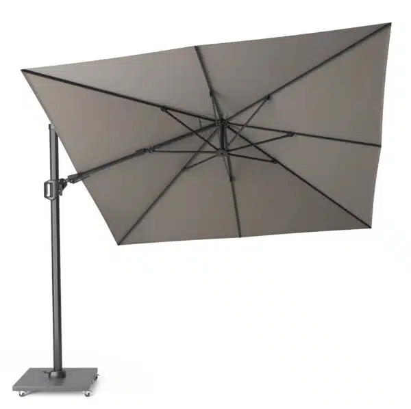 Platinum Challenger T² Garden Parasol 3x3m Manhattan with Modena Base