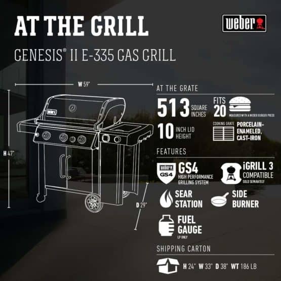 Weber Genesis II EP-335 Features - Weber Gas Barbecues For Sale Dublin