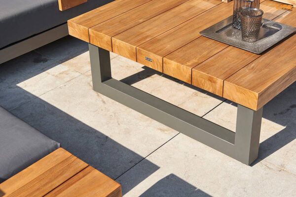 Nevada Teak Top Outdoor Coffee Table