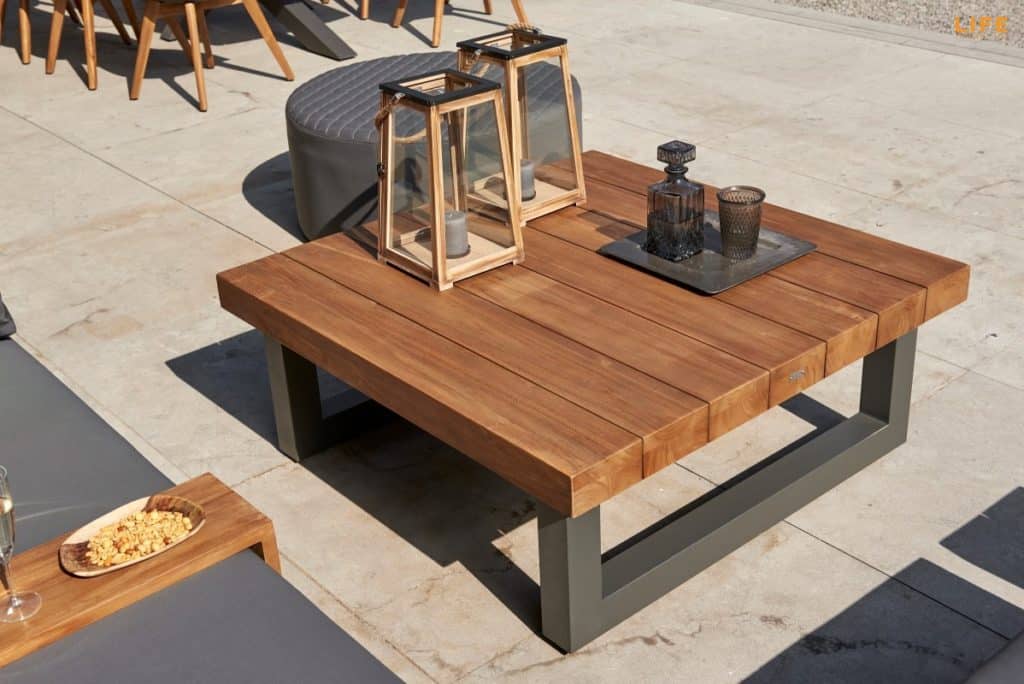 Marbella Teak Top Outdoor Coffee Table - Outdoor Garden Furniture For Sale Dublin Ireland